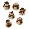 Whiteboard Magnetic Decorations 6Pcs DIY Faux Pearl Painting Fridge Magnet, Santa Snowman Stocking Tree Refrigerator Magnets Gingerbread Snowflake