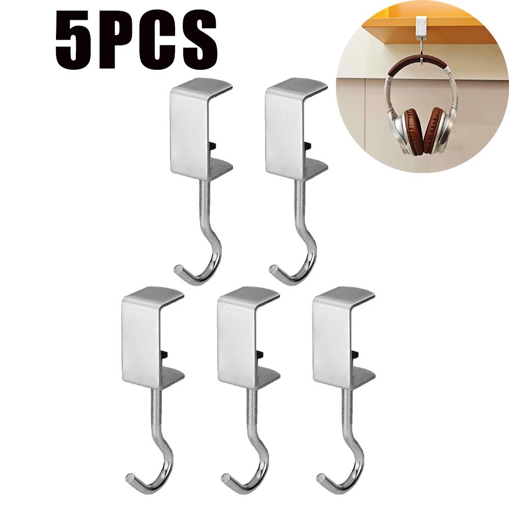 Ultra Durable Student Backpack Hook Adjustable No Adhesive Needed for Home Dorm Office Desk Mount Heavy Duty Hook Organizer