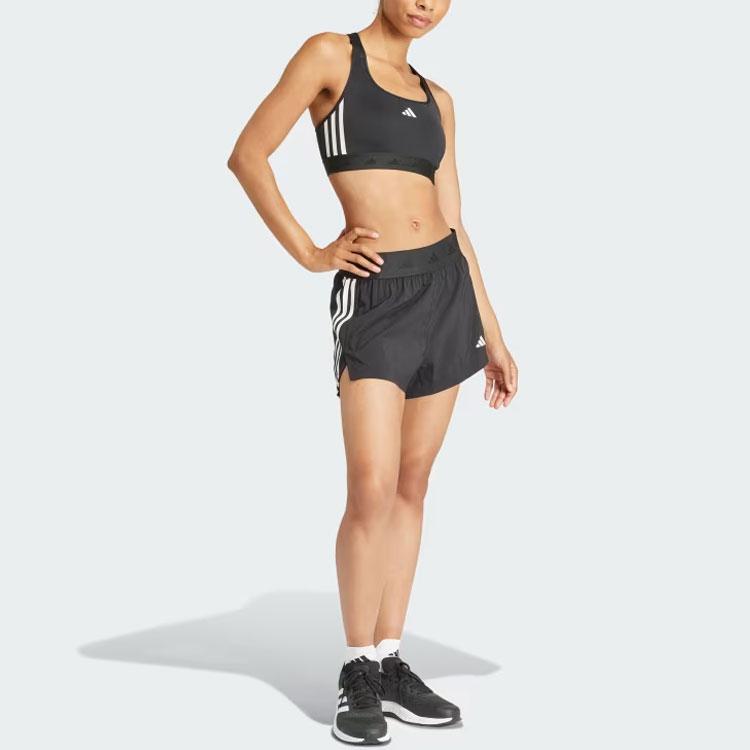 Adidas Hyperglam Woven Shorts Color Block Sports Shorts Women Shorts Black IT4665