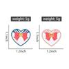 Anime Girl Heart Enamel Pins Custom Pink Blue Bow Brooches Lapel Badges Clothes Funny Jewelry Gift for Friends