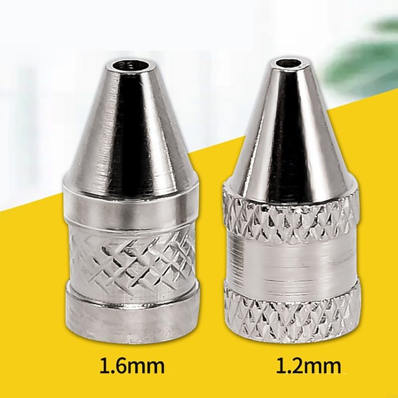 5Pcs 1.6mm/1.2mm Nozzle Iron Tips Metal Soldering Welding Tip For Electric Vacuum Solder Sucker Desoldering Pumps Welding