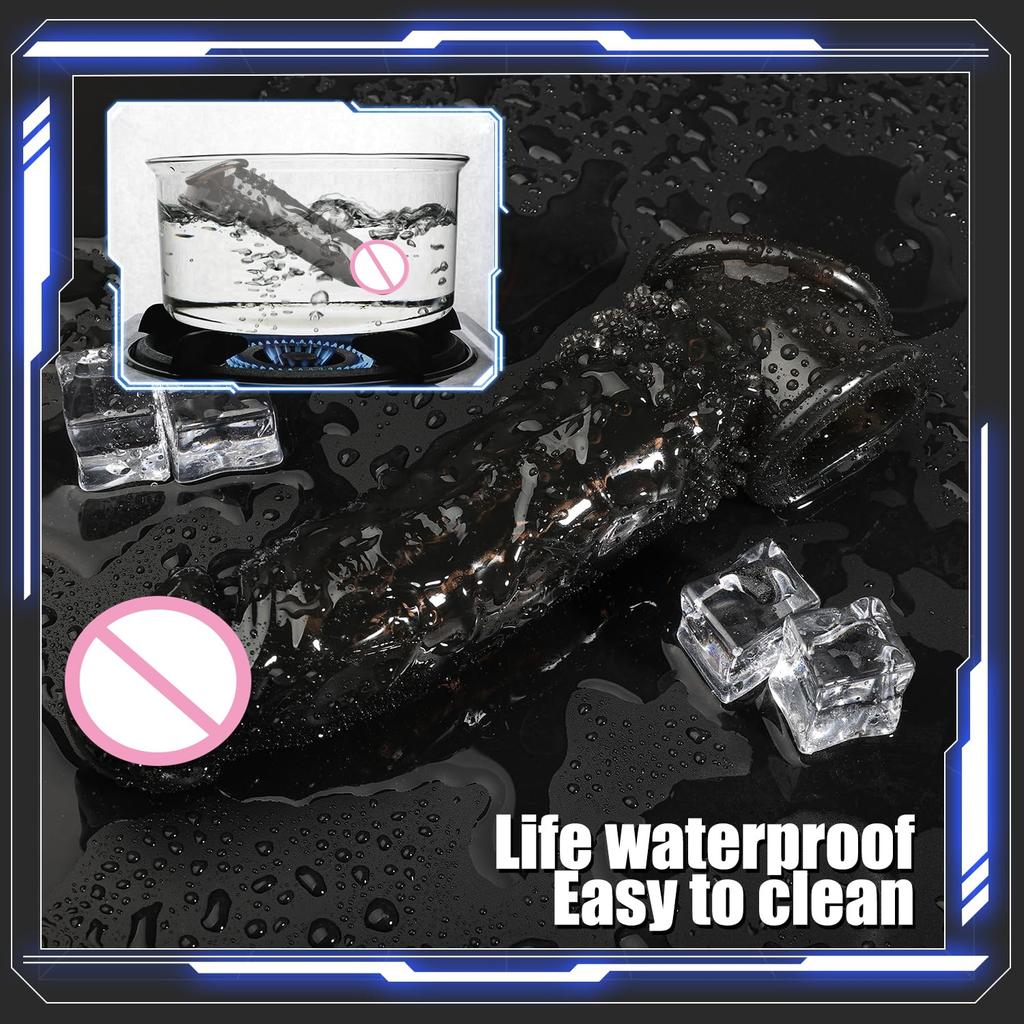 Dildo Condoms Expand Penis Extension Sleeve Reusable Condoms Delay Ejaculation Sex Toy for Men