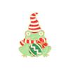Frog Christmas Delightful Brooch Set Attractive Gold Alloy Pins For Fashion Accessories