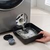 Vorderseitige Waschmaschinen-Ablauf-Führungsschale Universelle Flusen-Wasserauffangbox Waschküche