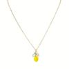 Collana con Ciondolo Fiore di Limone e Frutta Carino alla Moda per Donne Leggera Minimalista Collana Gioielli Regali per Vacanze Estive