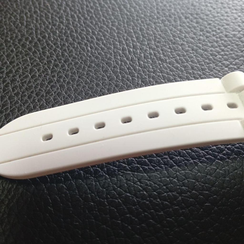 Used M-WATCH by MONDAINE White Watch Waterproof 10ATM