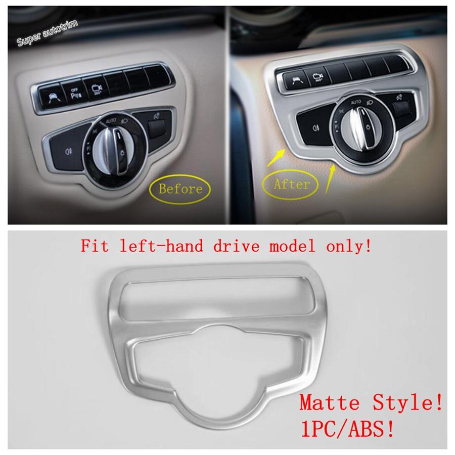 Matte Interior Refit Kit Safety Belt Buckle / Cup Holder / AC Vent Cover Trim For Mercedes-Benz V Class V260 W447 2014 - 2025