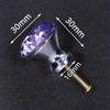 KAK 30mm Diamond Shape Design Colorful Crystal Glass Knobs Cupboard Drawer Pull Door Kitchen Cabinet Wardrobe Handles Hardware