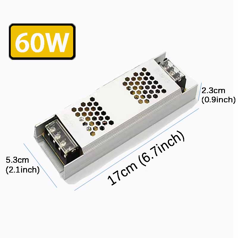 

Трансформатор для светодиодной ленты Вход AC220V Выход DC12V 24V Драйвер переключателя 5A 12A Адаптер питания для светодиодной ленты 60W 100W Адаптер питания DC 12V