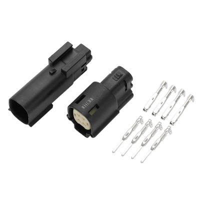 INFINAUTO 1 Set 4 Pin Headlight Waterproof Connector Plug 1.5mm Series Female Male Wire