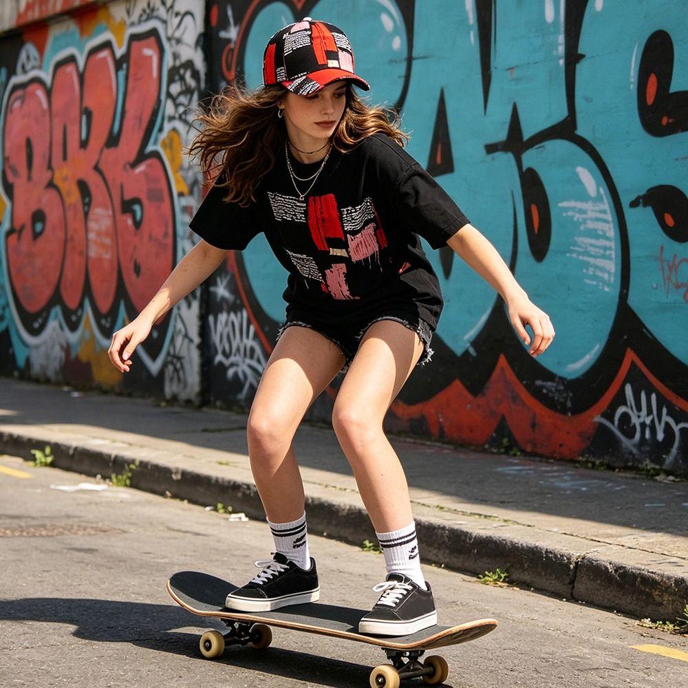 Versatile Sun Hat Graffiti Baseball Hats Casual Bonnet for Men Women