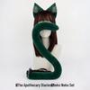 Set Cosplay Whisper: Peluche Ragazza della Farmacia con Cerchietto con Orecchie Animalesche e Coda di Gatto