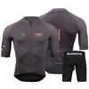 Mens Cycling Jersey Set Short Sleeve Breathable Mountain Bike Apparel Quick-Dry Performance Wear
