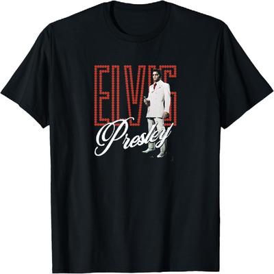 Camiseta Retro Luzes Elvis Presley
