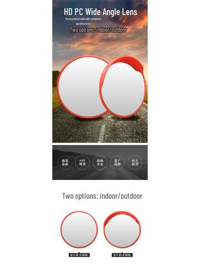 Weitwinkel-Verkehrskonvexspiegel für die Verkehrssicherheit