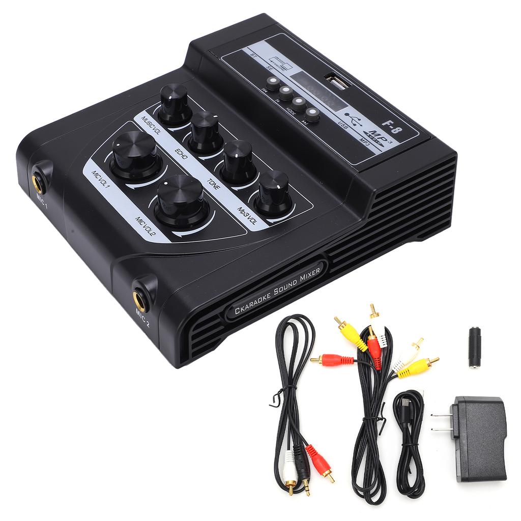 Small Audio Mixer Home Sound Board Console System Bluetooth Recording