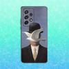 R-Rene M-Magritte Art Phone Case For Samsung S25,S24,S23,S22,S21,S20,S10,Ultra,Plus,Lite,FE,Soft Silicone Black Cover