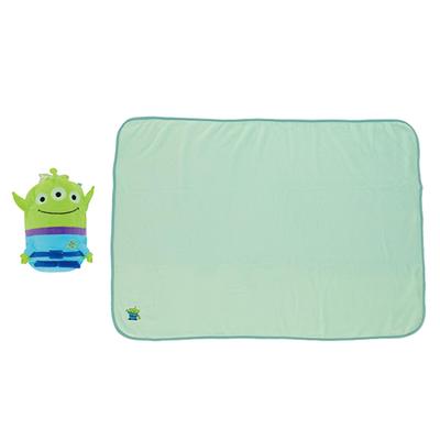 Marushin Mascot Drawstring Blanket - Toy Story Alien - Fluffy, Approx. H70 X W100cm - Cute, Fluffy, Stylish, Warm Blanket - 2245029900