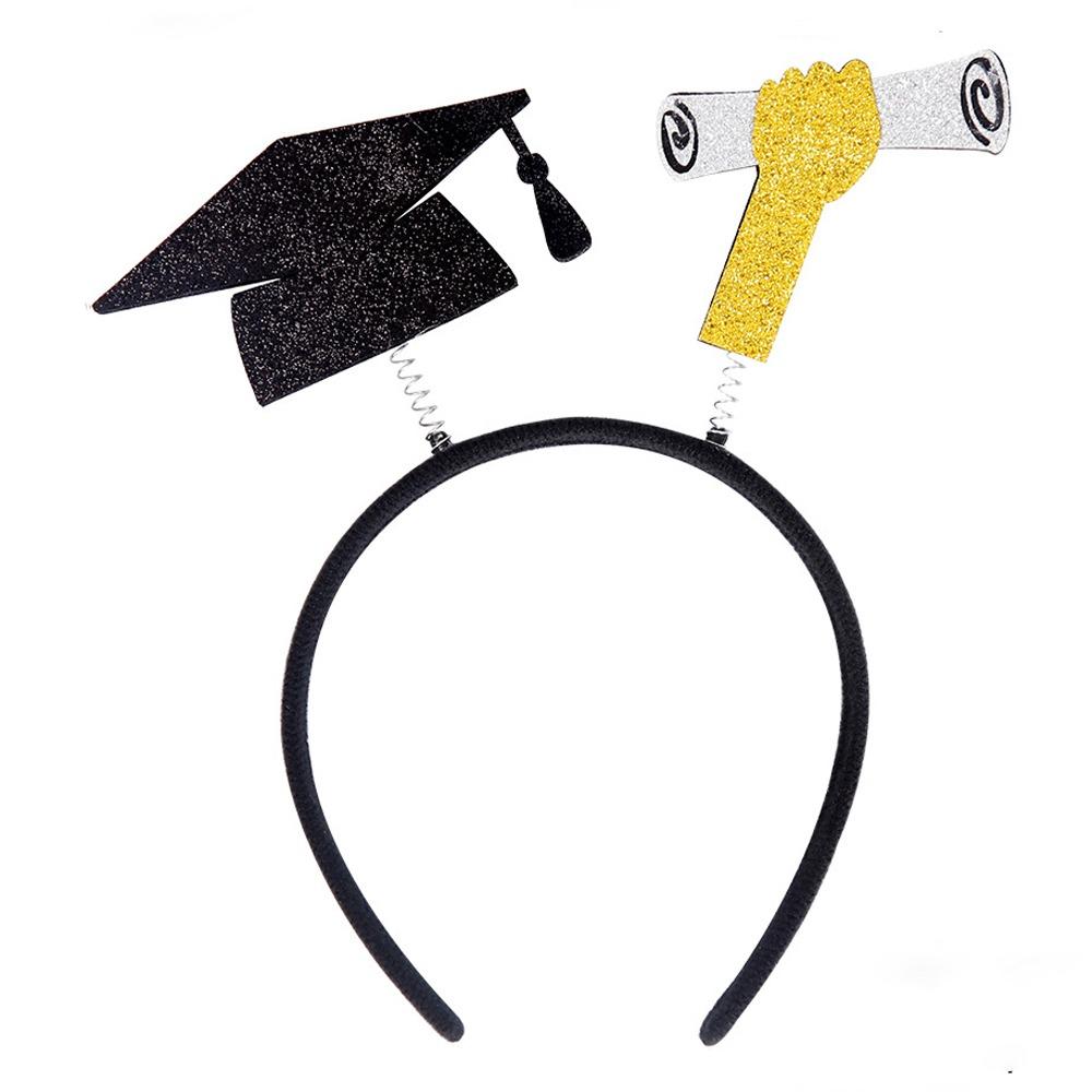 

Non-slip Bachelor Cap Hair Hoop Celebrate Graduation Hat Hairband Graduation Party Style 9