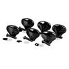 6 Pcs Guitar Machine Head Button Exquisite Fish Tail Shape Comfortable Grip Metal Tuning Peg Head Black