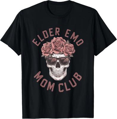 Älterer Emo-Mütter-Club Emo-Lebensstil Emo-Musik Gothic-Subkultur T-Shirt