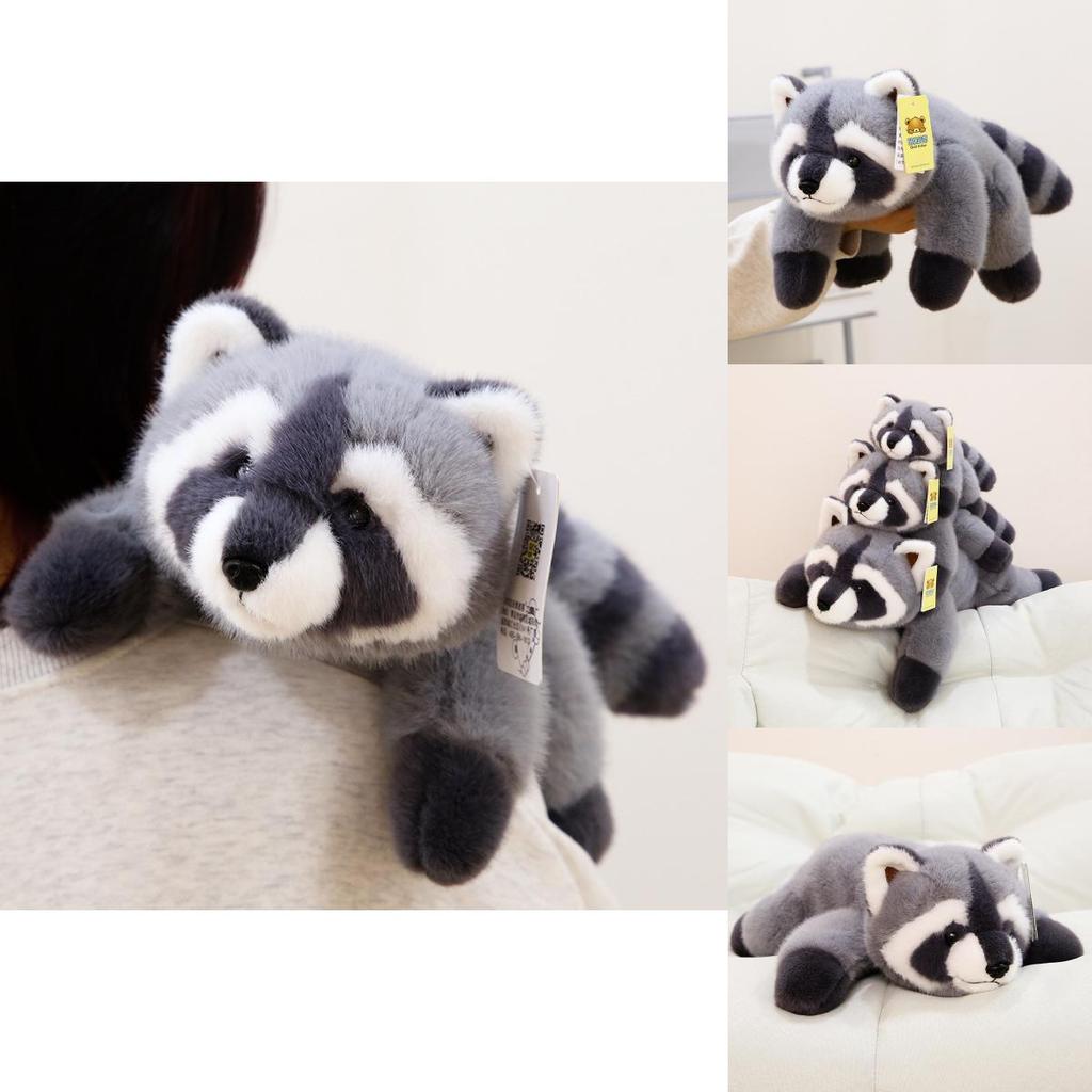 Cute Raccoon Plush Toy With Pp Cotton Filling For Kids And Giftgiving