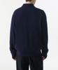 Musinsa Standard Cotton Collared Knit Zip-Up [Navy]