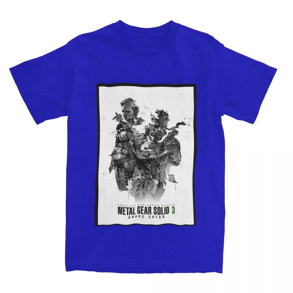 Metal Gear Solid 3 Poster T Shirt MGS3 Game Novelty Tees Short Sleeve Crewneck T-Shirt Cotton 4XL 5XL Clothing