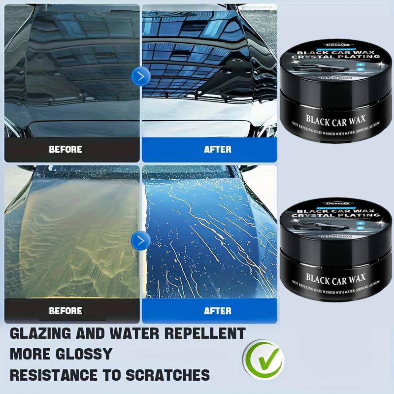 Premium Car Wax - Provides Deep Shine, Removes Scratches, Offers Long-Lasting Protection for Black Cars, Easy To Use