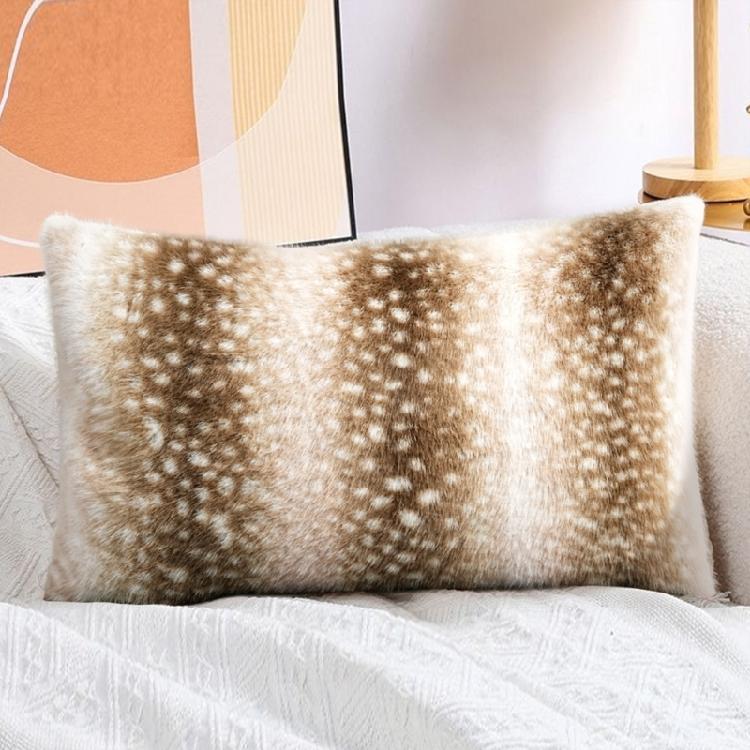 Housse d'oreiller en peluche Matériaux en polyester Respirante Confortable Facile d'entretien Plusieurs couleurs Décoration de la maison