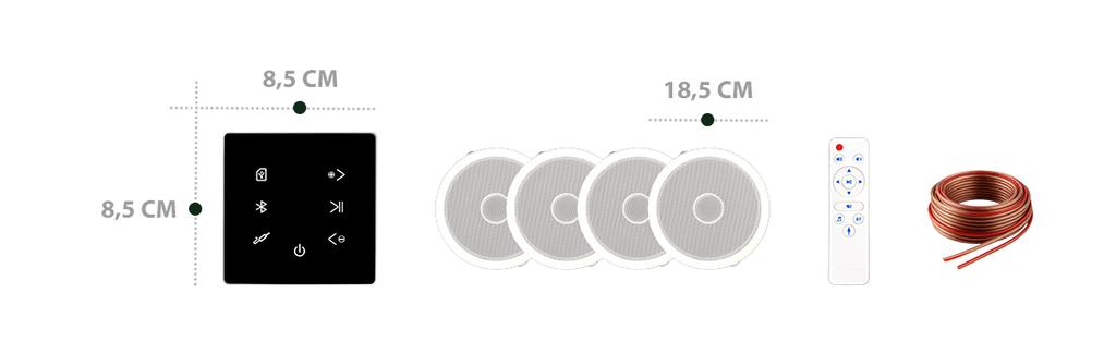 MusicMate MM-SN300-B InvisiaSound Ceiling Sound System
