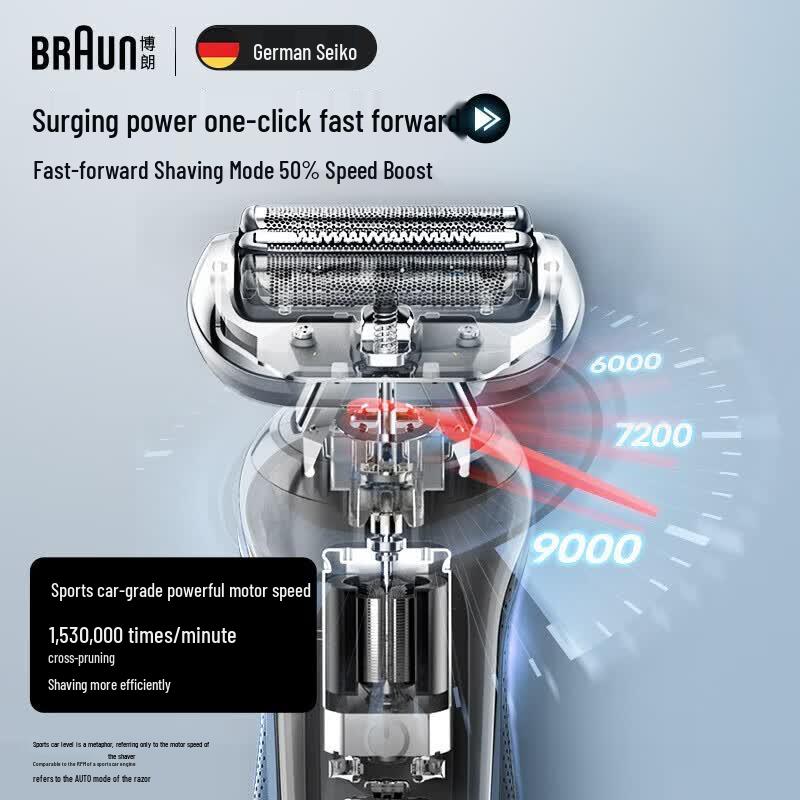 Braun Series 5 Pro Replacement Shaver Head CN plug (adapter included)