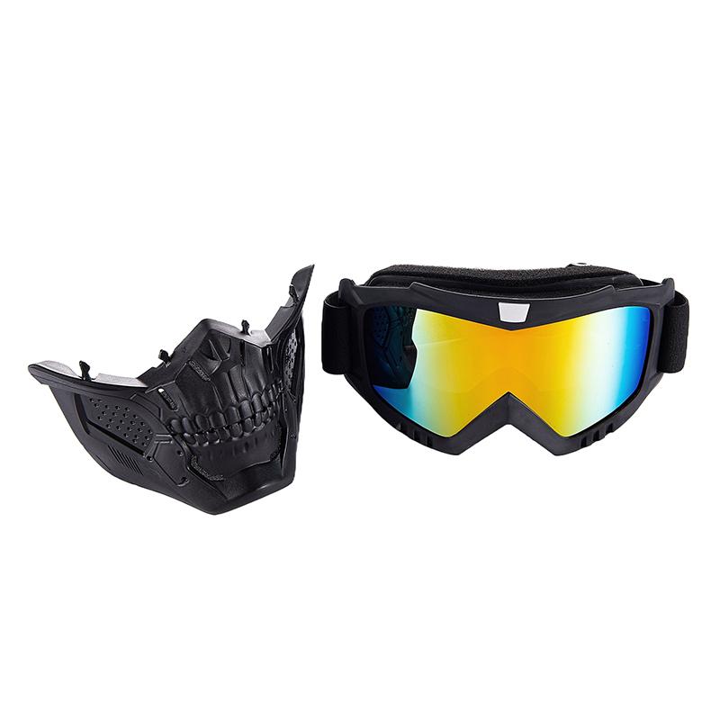 1 Pezzo Moto da Cross a Prova di Esplosione Motocross Cs Gioco di Guerra Paintball Caccia Maschera Tattica Maschera Antivento per Moto