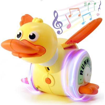 Brinquedos Musicais de Pato para Bebês Pato Dançarino Andando com Luzes Musicais Brinquedo para Bebê Brinquedos para Rastejar Brinquedos de Aprendizagem para Criança Pequena para Meninos Meninas