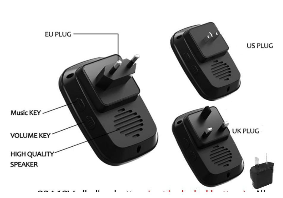 A10 Smart Wireless Doorbell – Waterproof, Long-Distance, One-to-One Electronic Home Ding Dong.
