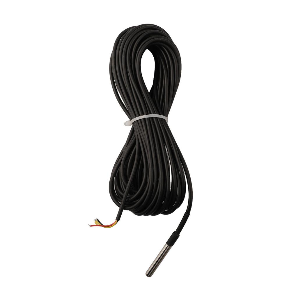 Heavy Duty Waterproof Digital Temperature Probe Sensor Cable 10 Meters Long