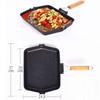 KOSUN Grill Steak Frying Pan Nonstick Outdoor Stove Griddle The Egg Grill Square Pan Non Stick Frying Pans Bbq Roasting Pan
