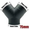 2X 42/60/75/90mm Air Vent Ducting T Piece Y Branch Pipe Connector Joiner Splitter For Webasto Eberspaecher Diesel Parking Heater