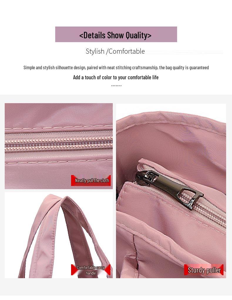 Women's Oxford Cloth Multi-Pocket Handbag - Casual, Large Capacity, Waterproof, Portable, Single Shoulder Travel Bag