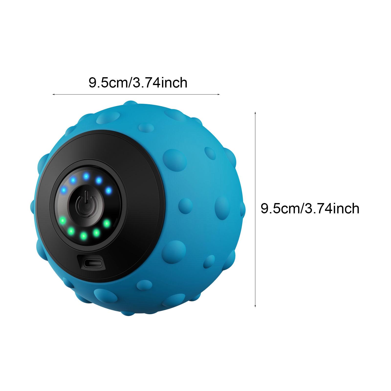 

Vibrating Massage Ball Electric Fascia Ball Portable Handheld Deep Tissue Muscle Massaging Ball for Back Feet Neck for Home Gym синій