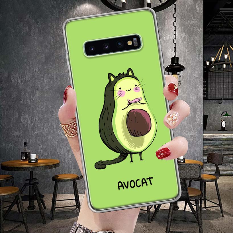 

Cute Cartoon Fruit Avocado Soft Phone Case For Samsung Galaxy M31 M32 M51 M52 M21 M30S M12 Note 9 8 10 Lite 20 Ultra J4 Plus J6 Samsung M31