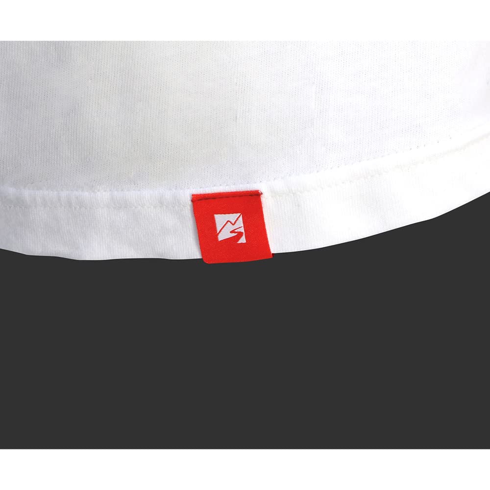 [Monster Sport] Printed T-Shirt White [Size L] Short Sleeve Heavyweight Cotton (5.6oz Jersey) ZWS75WL