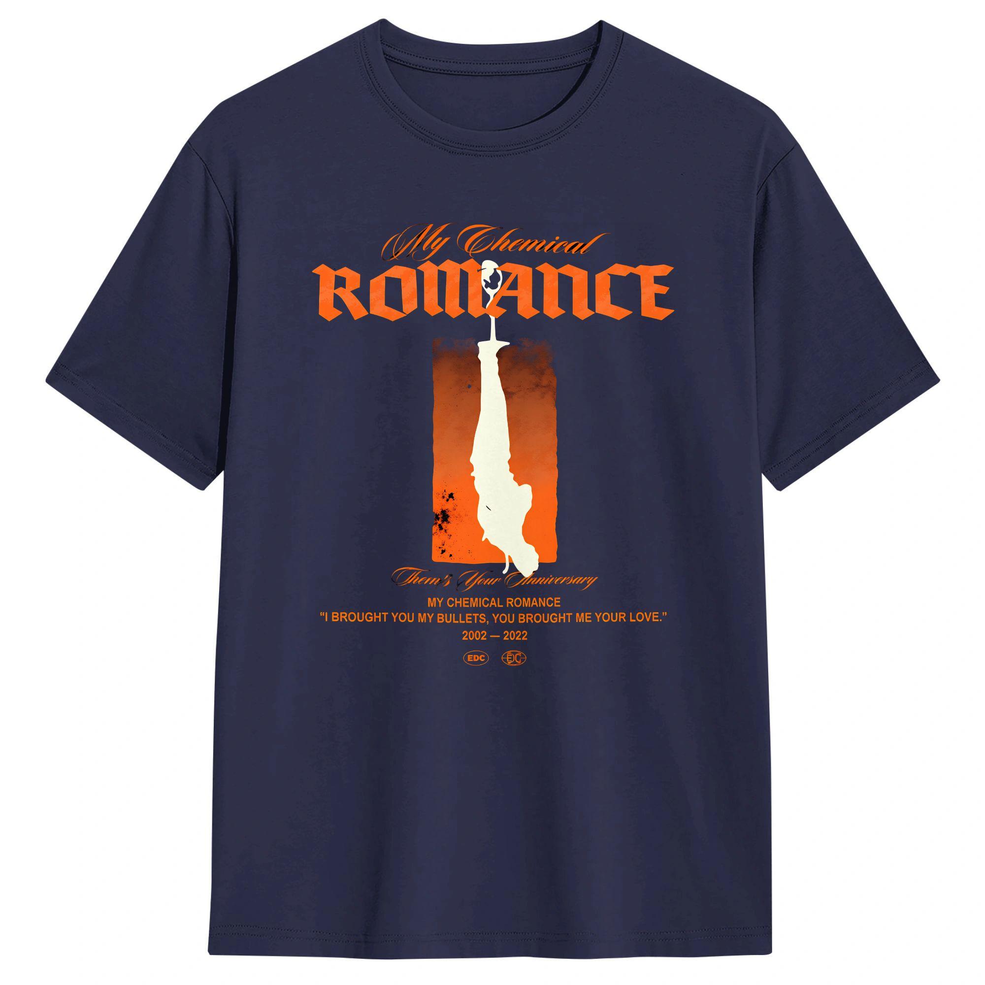 

My Chemical Romance MCR Bullets 20 Years for Men Novelty 100 Cotton Tee Shirt Crewneck Short Sleeve T Shirts Plus Size Tops 4XL