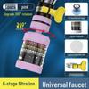 Universal Splash-Proof Rotating Faucet Filter: Six-Layer, Washable Tap Extension for Home Kitchen