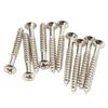 10 Pcs Guitar Neck Mounting Screws Iron Rustproof Corrosion Resistance Sturdy Neckplate Assembly Screw