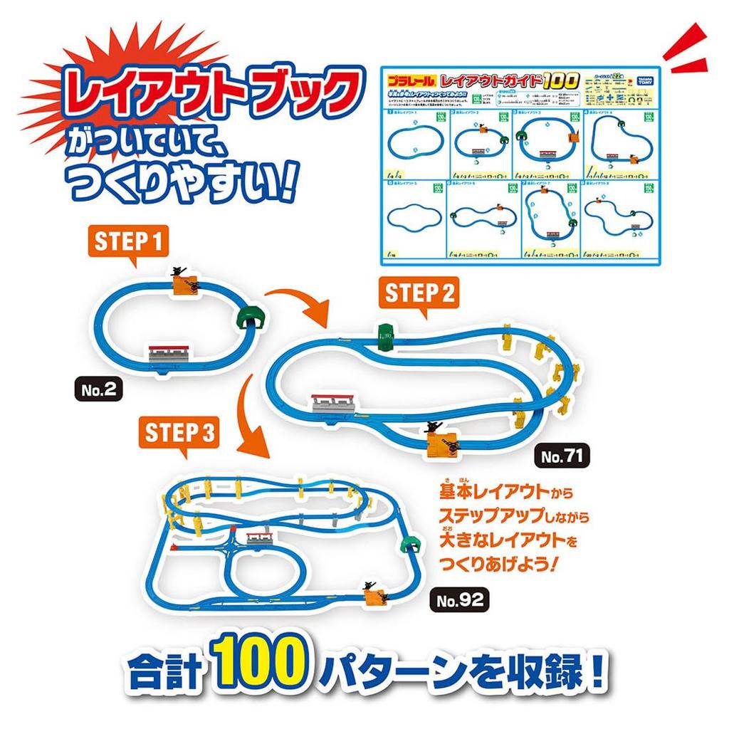 TAKARA TOMY Plarail 100 Layouts Can Be Dream Rail Kit Train Train Toy Ages 3 and Up Created!