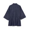 Summer European & American Style Denim Shirt with Decoration & Wide Leg Pants