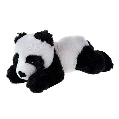 Wild Republic Plush Panda, Fluffy, Recycled Material, EcoKins, W14 X D23 X H12cm, 24796