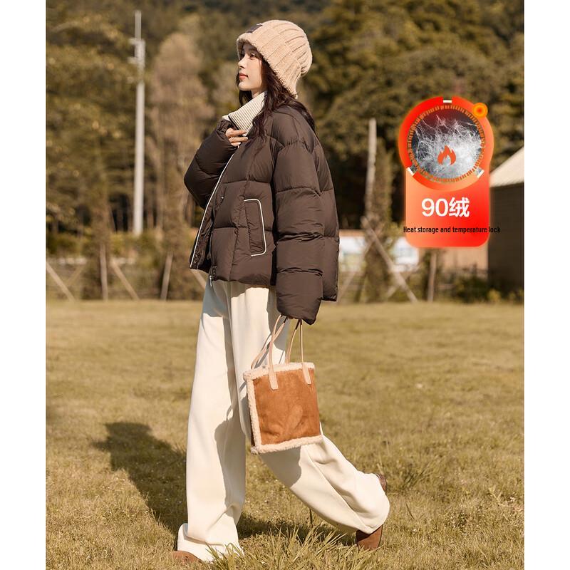 Demana Women s Retro Color Block Down Jacket M