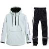Unisex Couples' Ski Hoodie Set: Warm, Thickened Snowboard Suit for Men and Women.